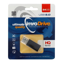 Заредете изображение във визуализатора на галерията – IMRO флашка BLACK 64GB USB2.0
