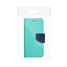 Заредете изображение във визуализатора на галерията – Калъф тип книга FANCY за SAMSUNG Galaxy J5 2016mint/navy
