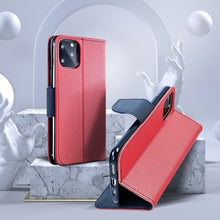 Заредете изображение във визуализатора на галерията – Калъф тип книга FANCY за XIAOMI Redmi Note 10 PRO / 10 PRO MAX червен тъмно син
