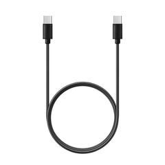 Кабел Type C към Type C PD QC 3A 60W C296 (дълъг конектор 8mm) 1 m - черен