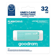 Заредете изображение във визуализатора на галерията – GOODRAM флашка UME3 32GB USB3.0 (Biomaster protected)
