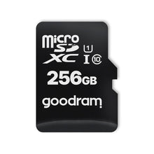 Заредете изображение във визуализатора на галерията – GOODRAM карта памет microSD 256GB 100MB/s клас 10 UHS I с адаптер SD
