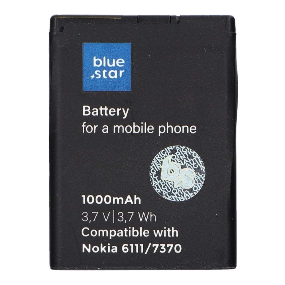 BLUE STAR PREMIUM батерия за NOKIA 6111 / 7370 / N76 / 2630 / 2760 / N75 / 2600 Classic 1000 mAh