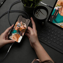 Заредете изображение във визуализатора на галерията – FORCELL F-ENERGY Carbon CB-01C кабел Type C към Lightning PD 3A 27W CB-01C 1 м черен
