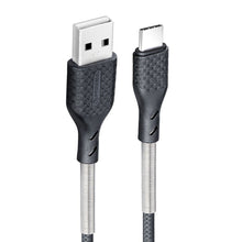 Заредете изображение във визуализатора на галерията – FORCELL F-ENERGY Carbon CB-02B кабел USB A към Type C QC3.0 3A 24W 1 м черен

