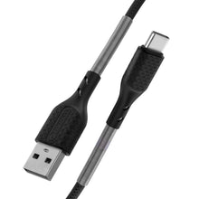 Заредете изображение във визуализатора на галерията – FORCELL F-ENERGY Carbon CB-02B кабел USB A към Type C QC3.0 3A 24W 1 м черен
