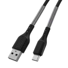 Заредете изображение във визуализатора на галерията – FORCELL F-ENERGY Carbon CB-02B кабел USB A към Type C QC3.0 3A 24W 1 м черен

