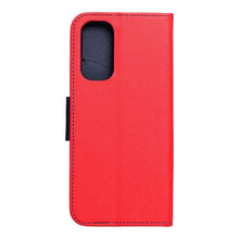 Заредете изображение във визуализатора на галерията – Калъф тип книга FANCY за XIAOMI Redmi Note 11 / 11S червен / тъмно син
