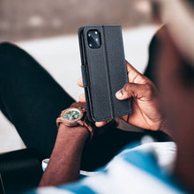 Заредете изображение във визуализатора на галерията – Калъф тип книга FANCY за SAMSUNG A03 черен
