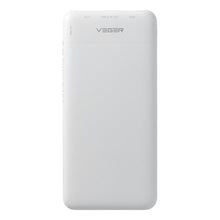Заредете изображение във визуализатора на галерията – VEGER преносима батерия 10 000 mAh PD QC3.0 2A 20W L10S (W1105PD) бяла
