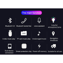 Заредете изображение във визуализатора на галерията – MP3 bluetooth предавател 5.0 + TF четец на карти + 2 x USB A QC3.0 BC52L черен
