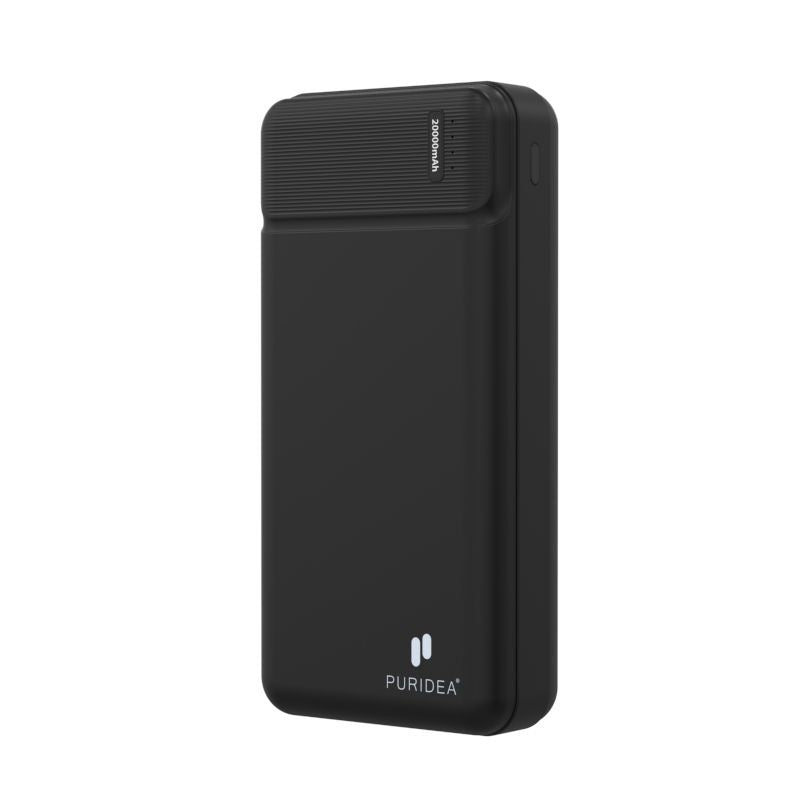 PURIDEA преносима батерия 20 000 mAh PD QC3.0 3A 20W Q7 черна