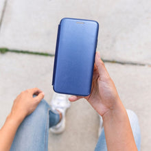 Заредете изображение във визуализатора на галерията – Калъф тип книга ELEGANCE за SAMSUNG S23 Plus тъмно син
