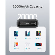Външна батерия Veger L20S (VP2039PD / W2039PD) PD QC3.0 2A 20W 20000 mAh - бяла