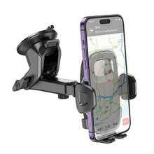 Заредете изображение във визуализатора на галерията – HOCO стойка за кола за предното стъкло / централна конзола H15 тъмен нощ черен
