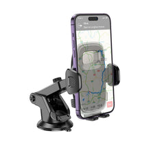 Заредете изображение във визуализатора на галерията – HOCO стойка за кола за предното стъкло / централна конзола H15 тъмен нощ черен
