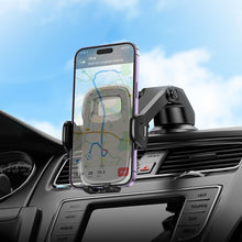 Заредете изображение във визуализатора на галерията – HOCO стойка за кола за предното стъкло / централна конзола H15 тъмен нощ черен
