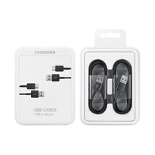 Заредете изображение във визуализатора на галерията – Оригинален гръб SAMSUNG cable USB A to Type C EP-DG930MBEGWW 2 pcs 1,5 m черен blister
