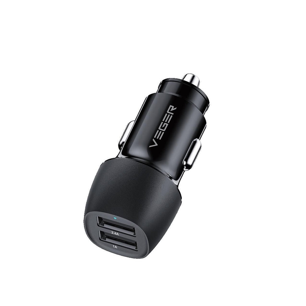 VEGER зарядно за кола 2 x USB A 3,4A 17W CC316-2A черно