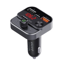Заредете изображение във визуализатора на галерията – BLUE STAR предавател FM bluetooth QC3.0 30W AutoStream BT84B черен

