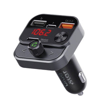 Заредете изображение във визуализатора на галерията – BLUE STAR предавател FM bluetooth QC3.0 30W AutoStream BT84B черен
