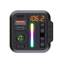 Заредете изображение във визуализатора на галерията – BLUE STAR предавател FM bluetooth QC3.0 PD 20W AutoBeat MT04B черен
