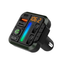 Заредете изображение във визуализатора на галерията – BLUE STAR предавател FM bluetooth QC3.0 PD 20W AutoBeat MT04B черен

