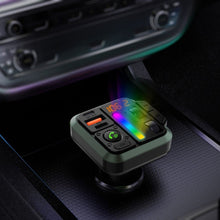 Заредете изображение във визуализатора на галерията – BLUE STAR предавател FM bluetooth QC3.0 PD 20W AutoBeat MT04B черен

