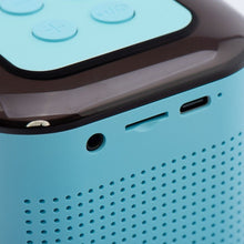 Заредете изображение във визуализатора на галерията – Говорител bluetooth Mini + безжичен микрофон LED Y1 син

