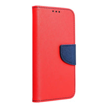 Заредете изображение във визуализатора на галерията – Калъф тип книга FANCY за XIAOMI Redmi Note 13 4G червен / тъмно син
