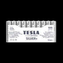 Заредете изображение във визуализатора на галерията – TESLA алкална батерия R6 (AA) SILVER+ [10x72] 10 бр.

