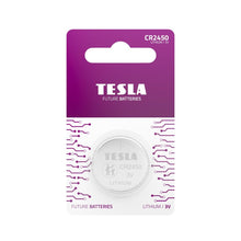 Заредете изображение във визуализатора на галерията – TESLA литиева батерия CR2450 [1x240] 3V 1 бр.
