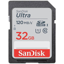 Заредете изображение във визуализатора на галерията – SANDISK карта памет ULTRA SDHC 32GB 120MB/s
