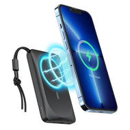 Външна батерия с MagSafe Veger MagOn (VP1151 / W1151) PD QC3.0 2A 20W 10000 mAh с безжично зареждане - черна