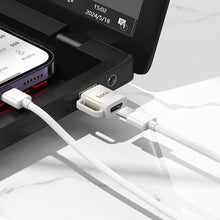 Заредете изображение във визуализатора на галерията – HOCO адаптер OTG USB A (мъжки) към Type C (женски) 3A UA31D сив
