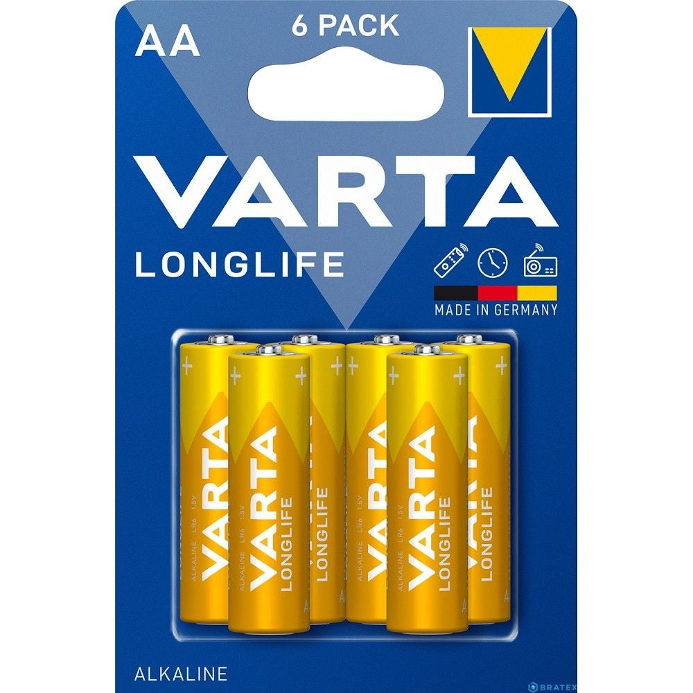 VARTA алкална батерия R6 (AA) Longlife 6 бр.