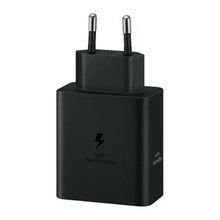 Заредете изображение във визуализатора на галерията – Оригинален гръб SAMSUNG charger Type C + cable Type C to Type C PD 3A 50W EP-T5020XBEGEU черен blister
