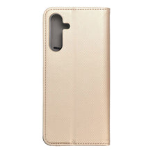 Заредете изображение във визуализатора на галерията – Калъф тип книга SMART за SAMSUNG M55 златист
