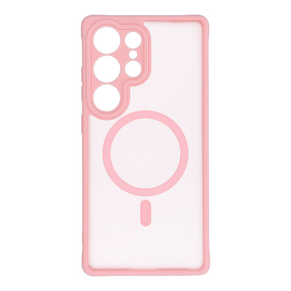 Гръб FULL MATTE MAG COVER съвместим с MagSafe за XIAOMI REDMI NOTE 14 5G jasny różowy