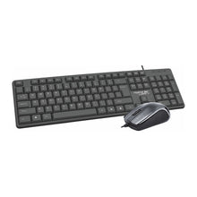 Заредете изображение във визуализатора на галерията – Wire set USB A keyboard QWERTY + mosue K3186 U+U
