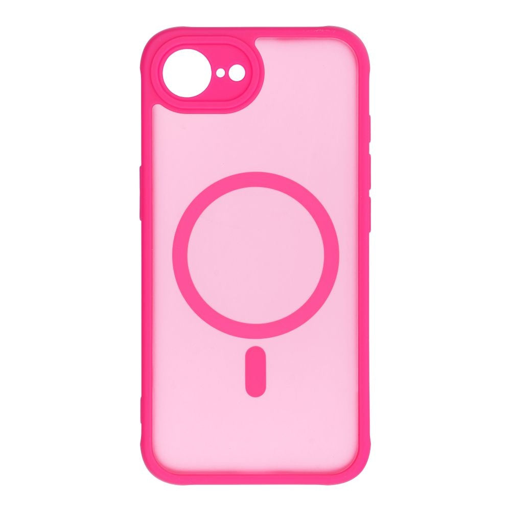 Гръб FULL MATTE MAG COVER съвместим с MagSafe за IPHONE 16E (SE 4 2025) розов