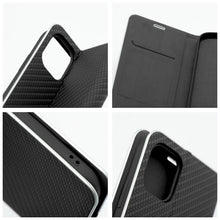 Заредете изображение във визуализатора на галерията – Калъф тип книга LUNA Carbon за IPHONE 16e (SE 4 2025) черен

