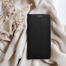 Заредете изображение във визуализатора на галерията – Калъф тип книга LUNA Carbon за IPHONE 16e (SE 4 2025) черен
