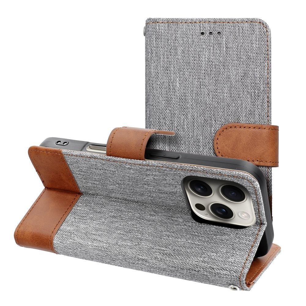 Калъф тип книга JEANS за IPHONE 16e (SE 4 2025) сив