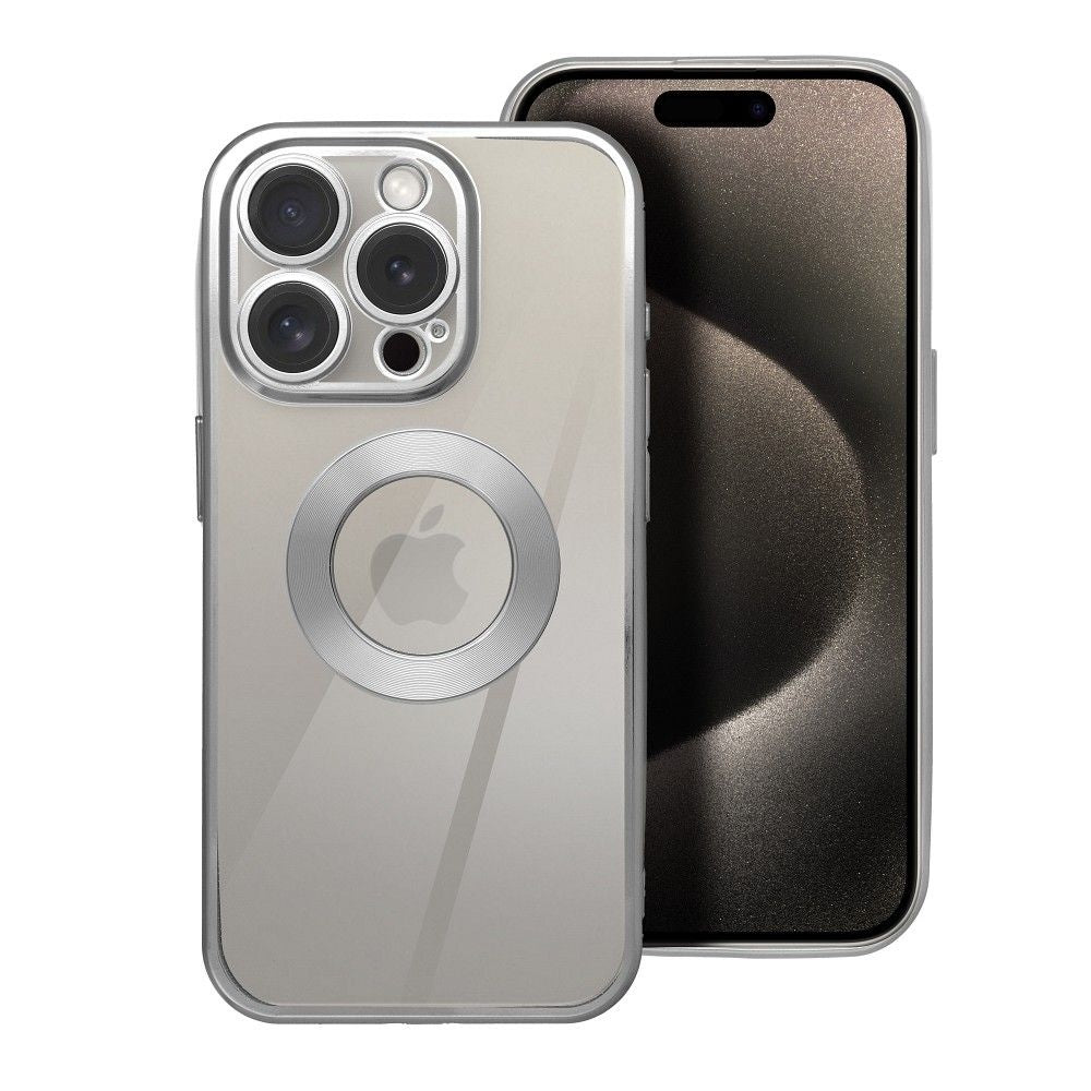 Гръб GLAM за IPHONE 16e (SE 4 2025) сребрист