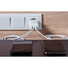 Заредете изображение във визуализатора на галерията – Travel charger forcell gan 65w with 2x usb type c socket, 1x usb a  - 3a with pd and quick charge 4.0 function
