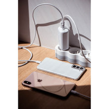 Заредете изображение във визуализатора на галерията – Travel charger forcell gan 65w with 2x usb type c socket, 1x usb a  - 3a with pd and quick charge 4.0 function
