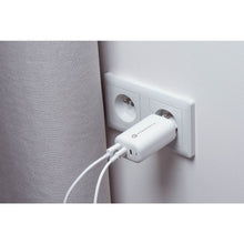 Заредете изображение във визуализатора на галерията – Travel charger forcell gan 65w with 2x usb type c socket, 1x usb a  - 3a with pd and quick charge 4.0 function
