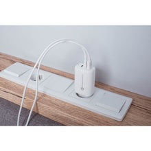 Заредете изображение във визуализатора на галерията – Travel charger forcell gan 65w with 2x usb type c socket, 1x usb a  - 3a with pd and quick charge 4.0 function
