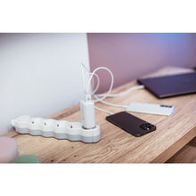 Заредете изображение във визуализатора на галерията – Travel charger forcell gan 65w with 2x usb type c socket, 1x usb a  - 3a with pd and quick charge 4.0 function

